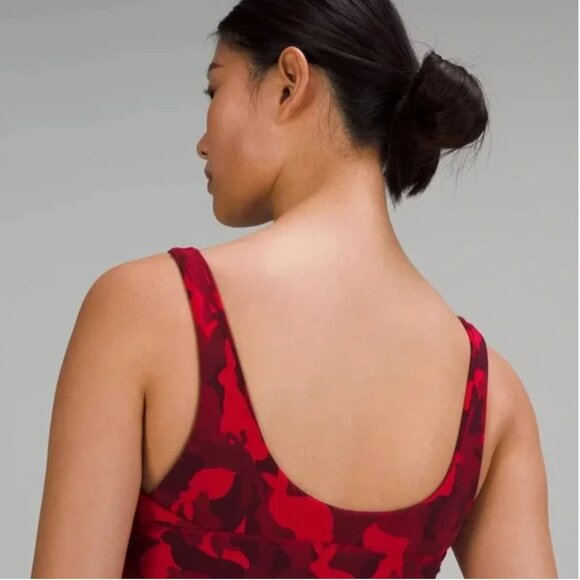 125 Lululemon Align Bra A/B Cup New Year - Rabbit All Over Print Red Multi - Picture 2 of 7